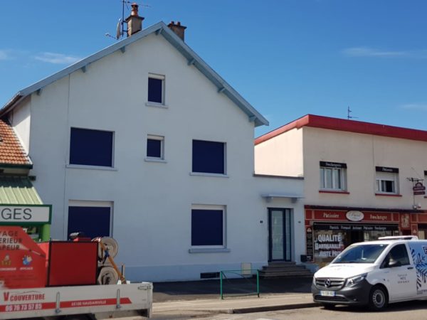 Nettoyage à la vapeur d'eau de la façade de la Boulangerie Renaud de Verdun